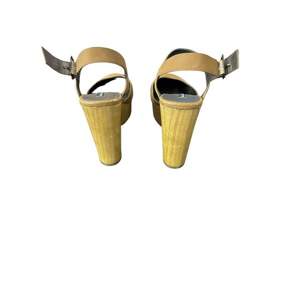 Michael Antonio Women’s Size 8.5 shoes 5 inch Heels Beige / Brown - Picture 6 of 8